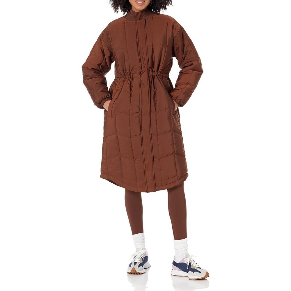 Women's Quilted Water-Resistant Coat Plus Size Insulated Casual